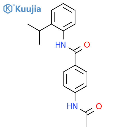 4-(acetylamino)-N-(2-isopropylphenyl)benzamide structure