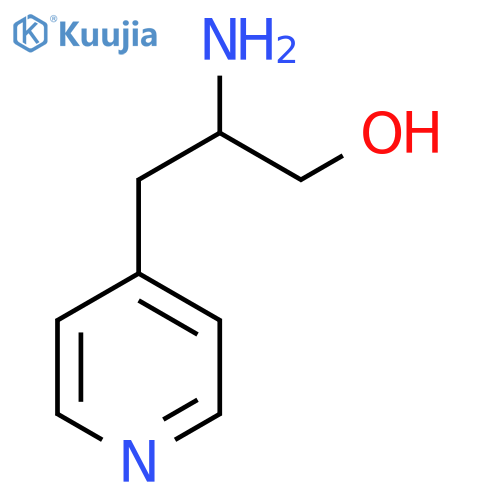 2-amino-3-(pyridin-4-yl)propan-1-ol structure