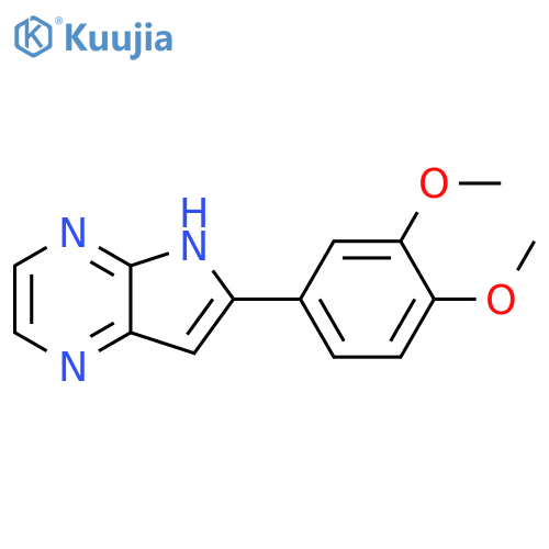 4H-Pyrrolo[2,3-b]pyrazine, 6-(3,4-dimethoxyphenyl)- structure