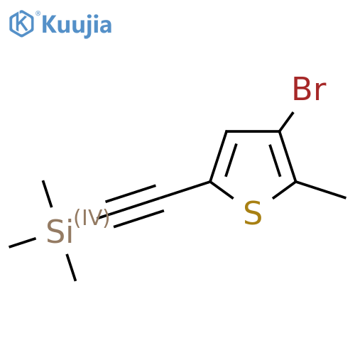 3-Bromo-2-methyl-5-trimethylsilylethynylthiophene structure
