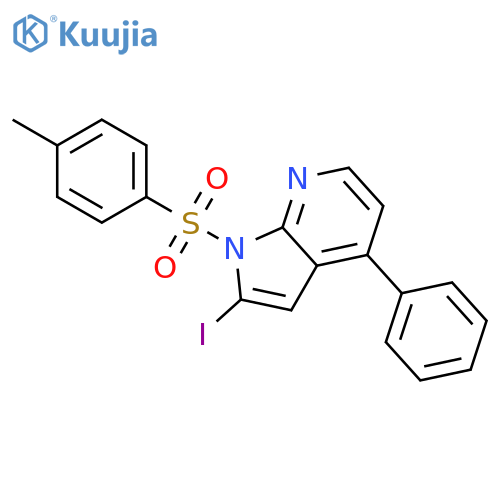 1H-Pyrrolo[2,3-b]pyridine, 2-iodo-1-[(4-methylphenyl)sulfonyl]-4-phenyl- structure