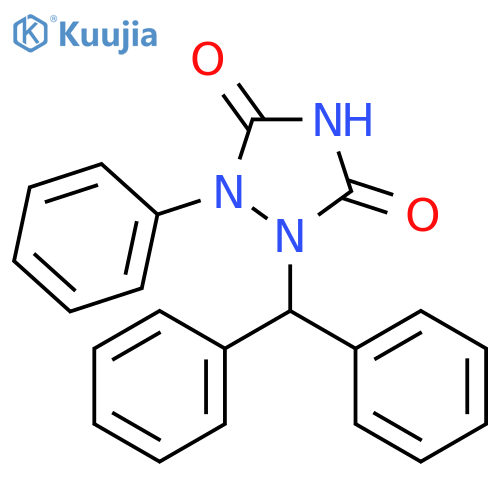 1-(diphenylmethyl)-2-phenyl-1,2,4-triazolidine-3,5-dione structure