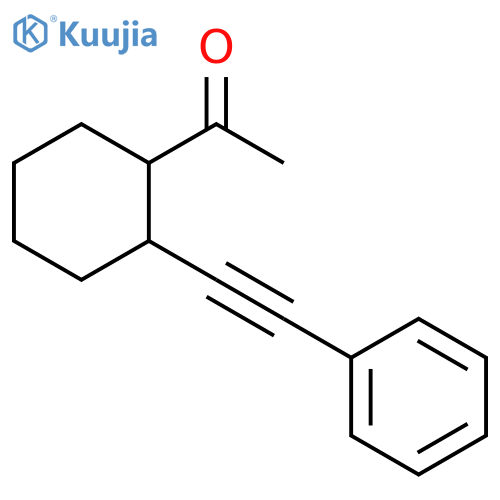 Ethanone, 1-[2-(phenylethynyl)cyclohexyl]- structure