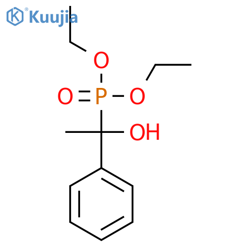 Phosphonic acid, (1-hydroxy-1-phenylethyl)-, diethyl ester structure
