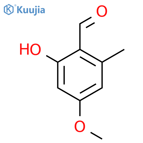 2hydroxy4methoxy6methylbenzaldehyde structure