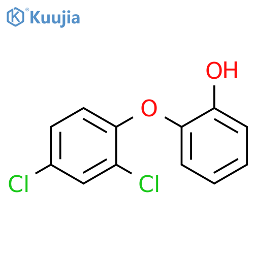 Phenol, 2-(2,4-dichlorophenoxy)- structure