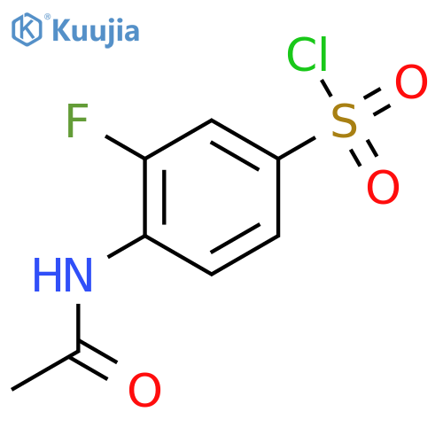 4-Acetamido-3-fluorobenzene-1-sulfonyl Chloride structure