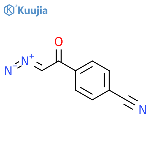 Benzonitrile,4-(2-diazoacetyl)- structure