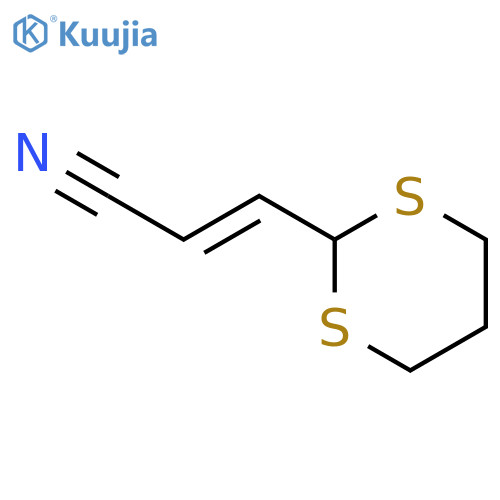 2-Propenenitrile, 3-(1,3-dithian-2-yl)- structure