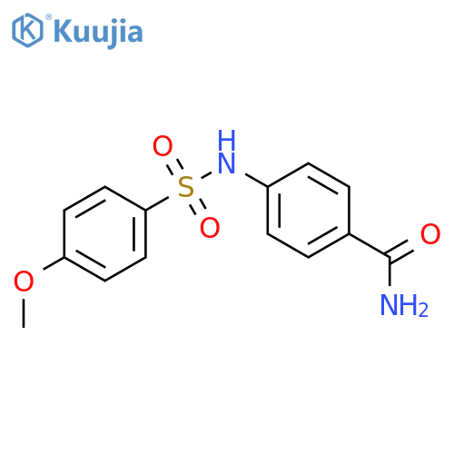 4-{[(4-methoxyphenyl)sulfonyl]amino}benzamide structure