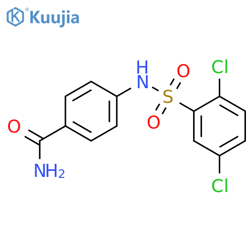 4-{[(2,5-dichlorophenyl)sulfonyl]amino}benzamide structure