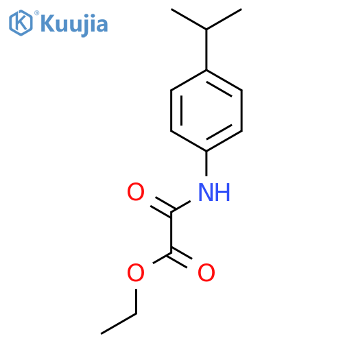 ethyl {4-(propan-2-yl)phenylcarbamoyl}formate structure