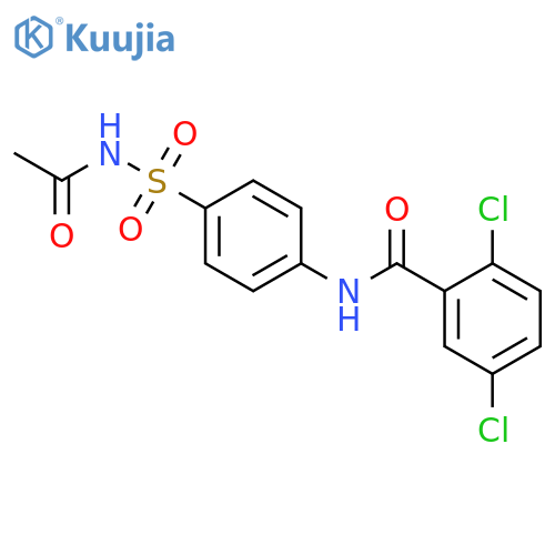 N-[4-(acetylsulfamoyl)phenyl]-2,5-dichlorobenzamide structure