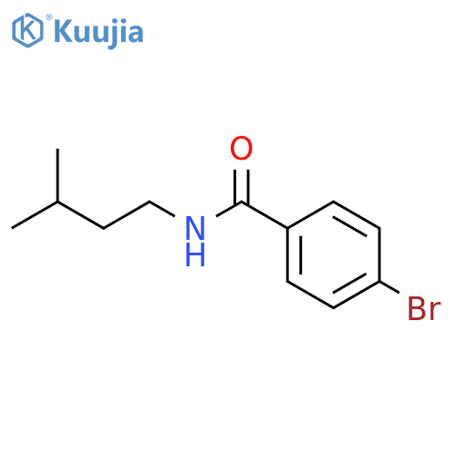 4-bromo-N-(3-methylbutyl)benzamide structure