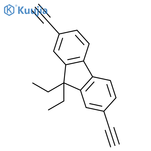 9H-Fluorene, 9,9-diethyl-2,7-diethynyl- structure