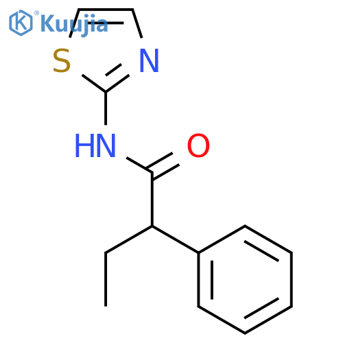2-phenyl-N-(1,3-thiazol-2-yl)butanamide structure