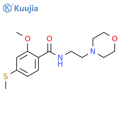 2-methoxy-4-(methylsulfanyl)-N-[2-(morpholin-4-yl)ethyl]benzamide structure