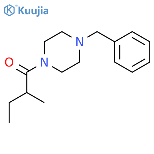 1-benzyl-4-(2-methylbutanoyl)piperazine structure