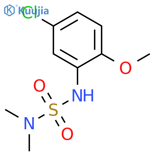 N'-(5-chloro-2-methoxyphenyl)-N,N-dimethylsulfamide structure