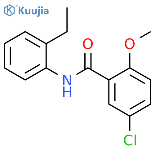 5-Chloro-N-(2-ethyl-phenyl)-2-methoxy-benzamide structure