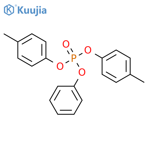 Phosphoric acid,bis(4-methylphenyl) phenyl ester structure