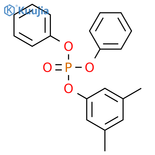 Phosphoric acid, 3,5-dimethylphenyl diphenyl ester structure