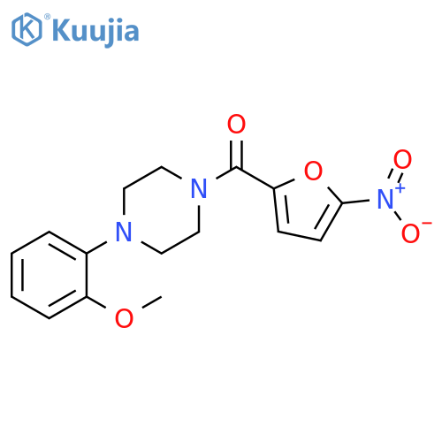 Piperazine, 1-(2-methoxyphenyl)-4-[(5-nitro-2-furanyl)carbonyl]- structure