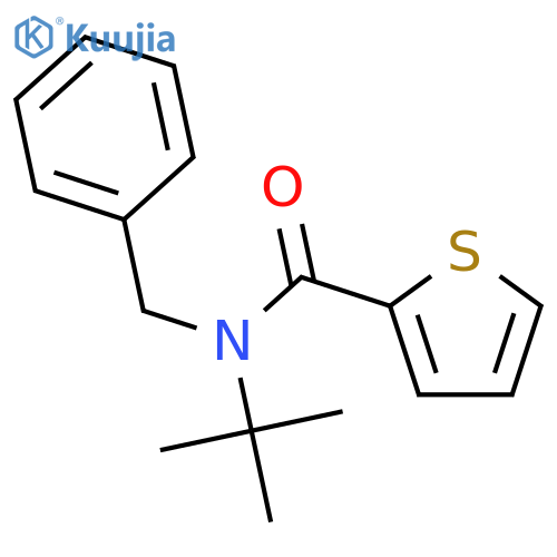 N-benzyl-N-(tert-butyl)-2-thiophenecarboxamide structure