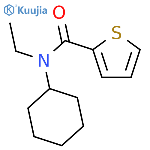N-cyclohexyl-N-ethylthiophene-2-carboxamide structure