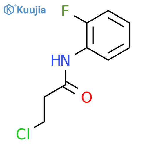 3-Chloro-N-(2-fluorophenyl)propanamide structure