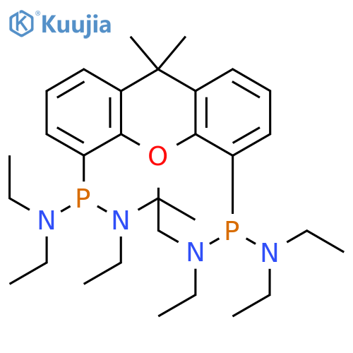 P,P′-(9,9-DiMethyl-9H-xanthene-4,5-diyl)bis[N,N,N′,N′-tetraethyl-phosphonous diaMide] structure
