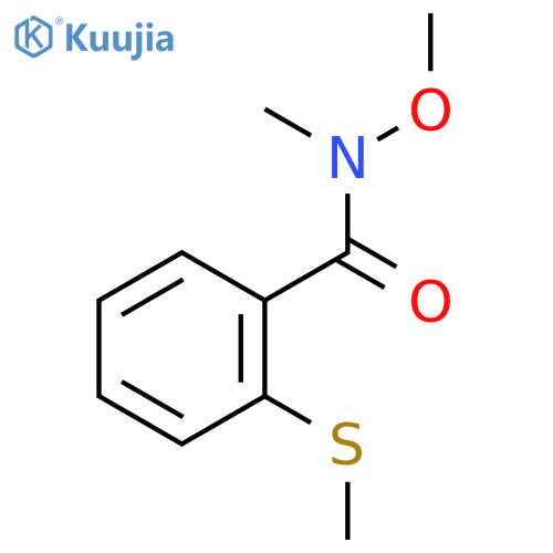 N-methoxy-N-methyl-2-(methylthio)benzamide structure