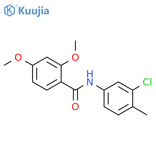 N-(3-chloro-4-methylphenyl)-2,4-dimethoxybenzamide structure