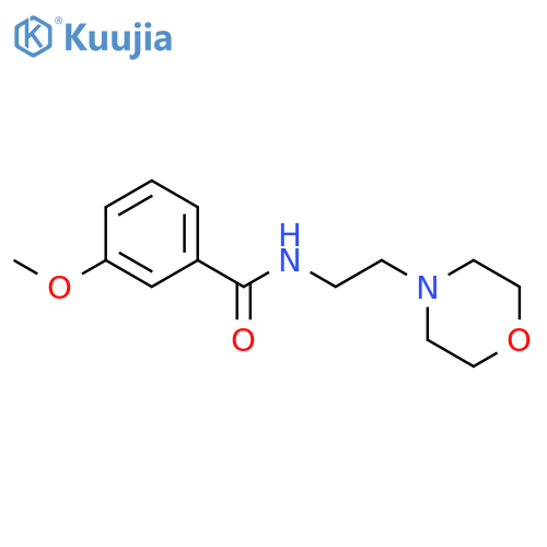 Benzamide, 3-methoxy-N-[2-(4-morpholinyl)ethyl]- structure