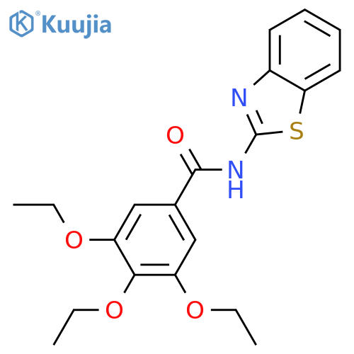 N-1,3-benzothiazol-2-yl-3,4,5-triethoxybenzamide structure