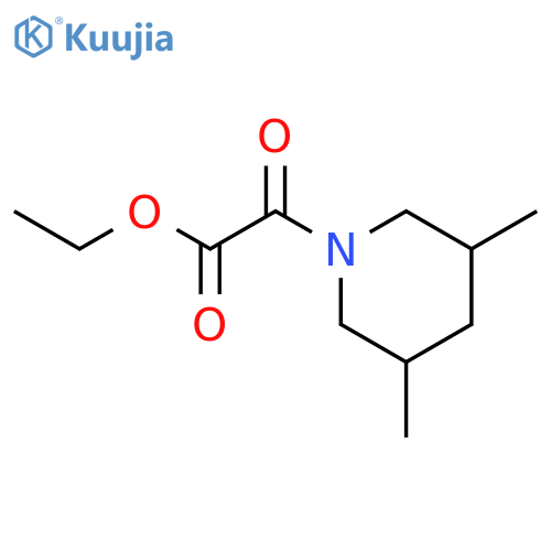 ethyl (3,5-dimethylpiperidin-1-yl)(oxo)acetate structure
