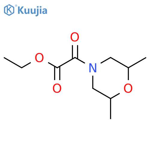 ethyl (2,6-dimethylmorpholin-4-yl)(oxo)acetate structure