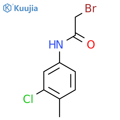 2-Bromo-N-(3-chloro-4-methylphenyl)acetamide structure