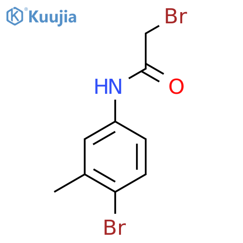 2-Bromo-N-(4-bromo-3-methylphenyl)acetamide structure