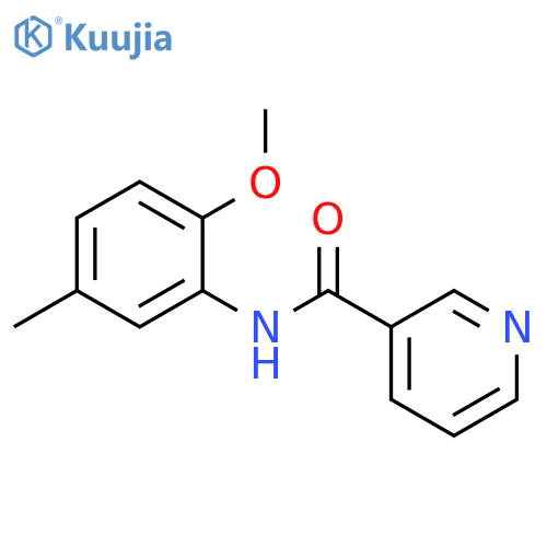 N-(2-methoxy-5-methylphenyl)nicotinamide structure