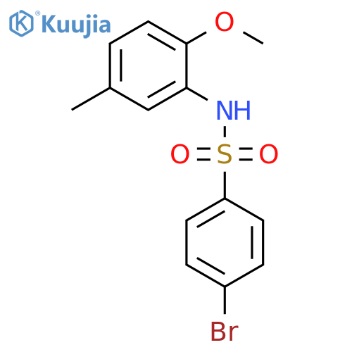 4-bromo-N-(2-methoxy-5-methylphenyl)benzenesulfonamide structure