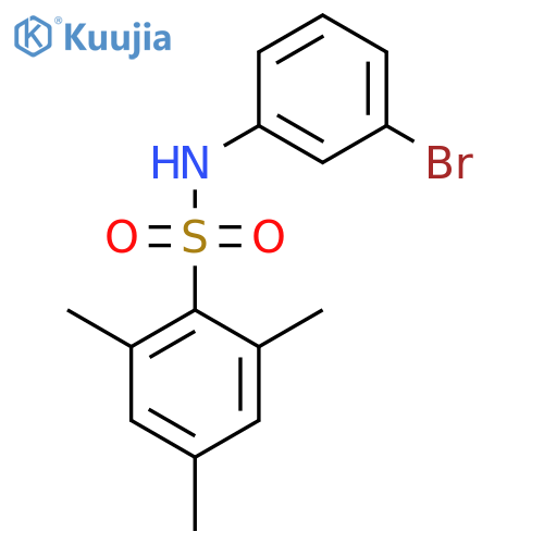 (3-Bromophenyl)((2,4,6-trimethylphenyl)sulfonyl)amine structure