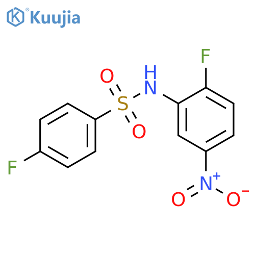 4-Fluoro-N-(2-fluoro-5-nitro-phenyl)-benzenesulfonamide structure
