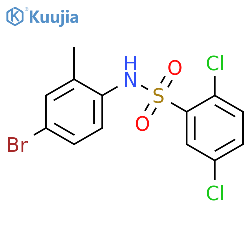 N-(4-bromo-2-methylphenyl)-2,5-dichlorobenzenesulfonamide structure
