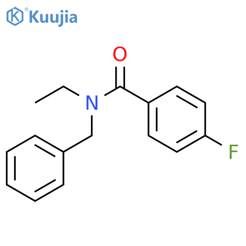 N-benzyl-N-ethyl-4-fluorobenzamide structure