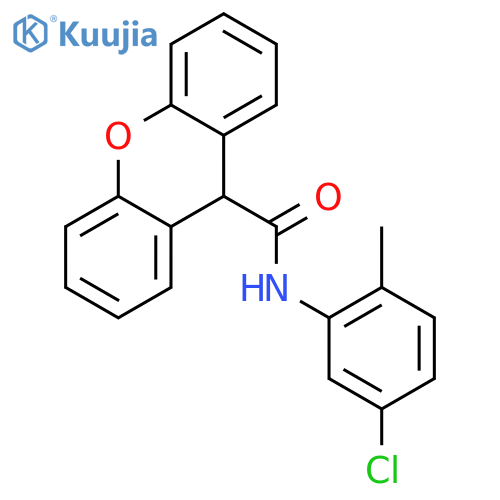 N-(5-chloro-2-methylphenyl)-9H-xanthene-9-carboxamide structure