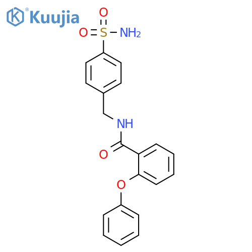 2-phenoxy-N-(4-sulfamoylbenzyl)benzamide structure