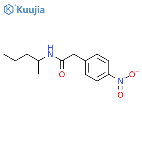 2-(4-nitrophenyl)-N-(pentan-2-yl)acetamide structure