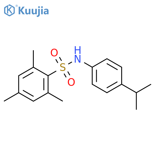 2,4,6-trimethyl-N-[4-(propan-2-yl)phenyl]benzenesulfonamide structure