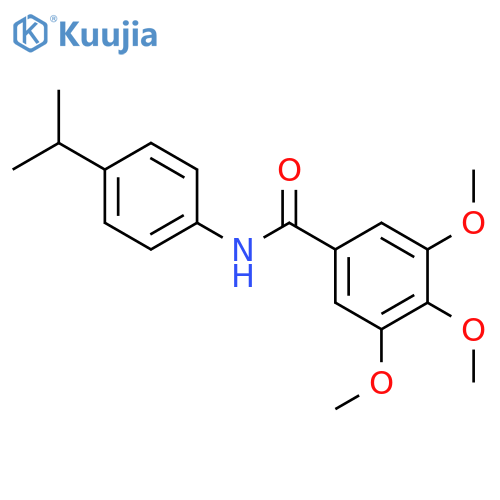 3,4,5-trimethoxy-N-[4-(propan-2-yl)phenyl]benzamide structure